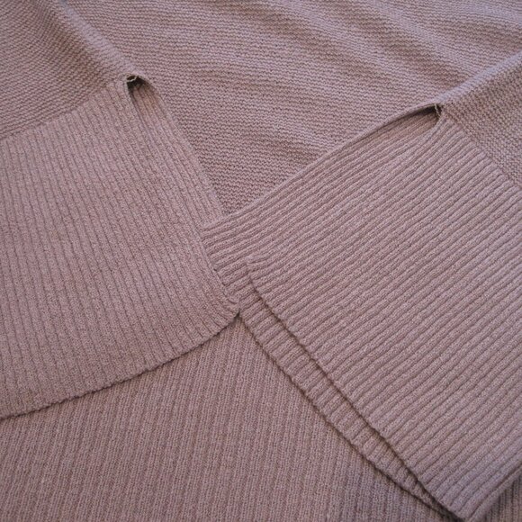Free People Crisscross Mauve Tunic Sweater Size S Long Sleeve Knit Pullover - Picture 7 of 11